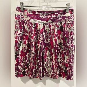 Ann Taylor Skirt in Fuchsia Print